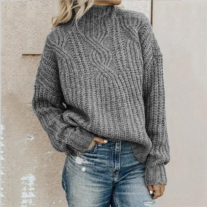 Bequemer Damen Winterpullover aus weichem Strick. Eleganter Langarmpullover als wärmendes Oberteil für kalte Tage.