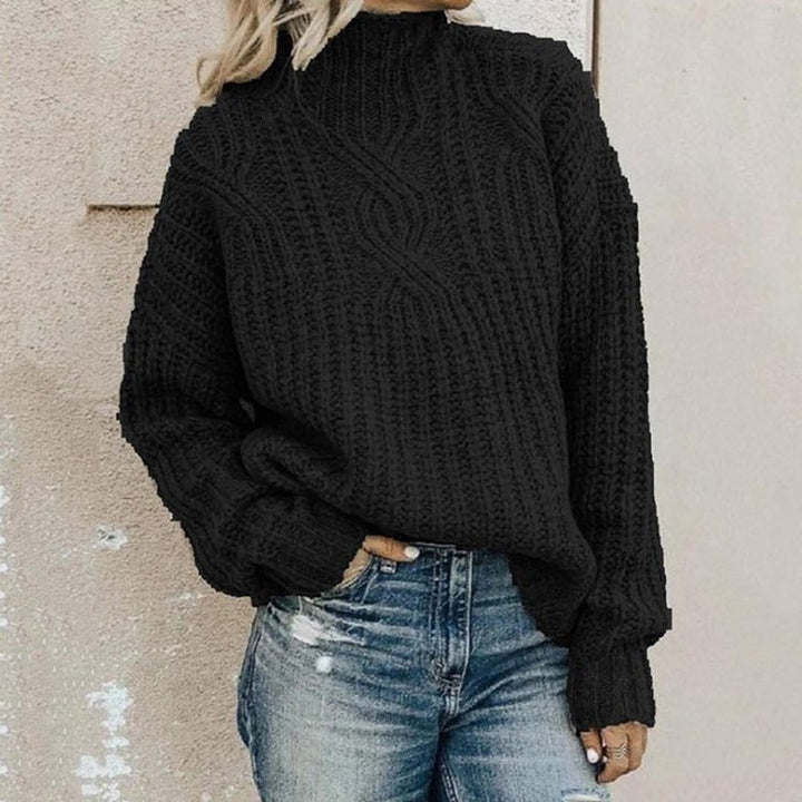 Eleganter Damen Pullover aus Strick für Stil und Komfort. Perfekt als Winterpullover oder Business-Outfit.