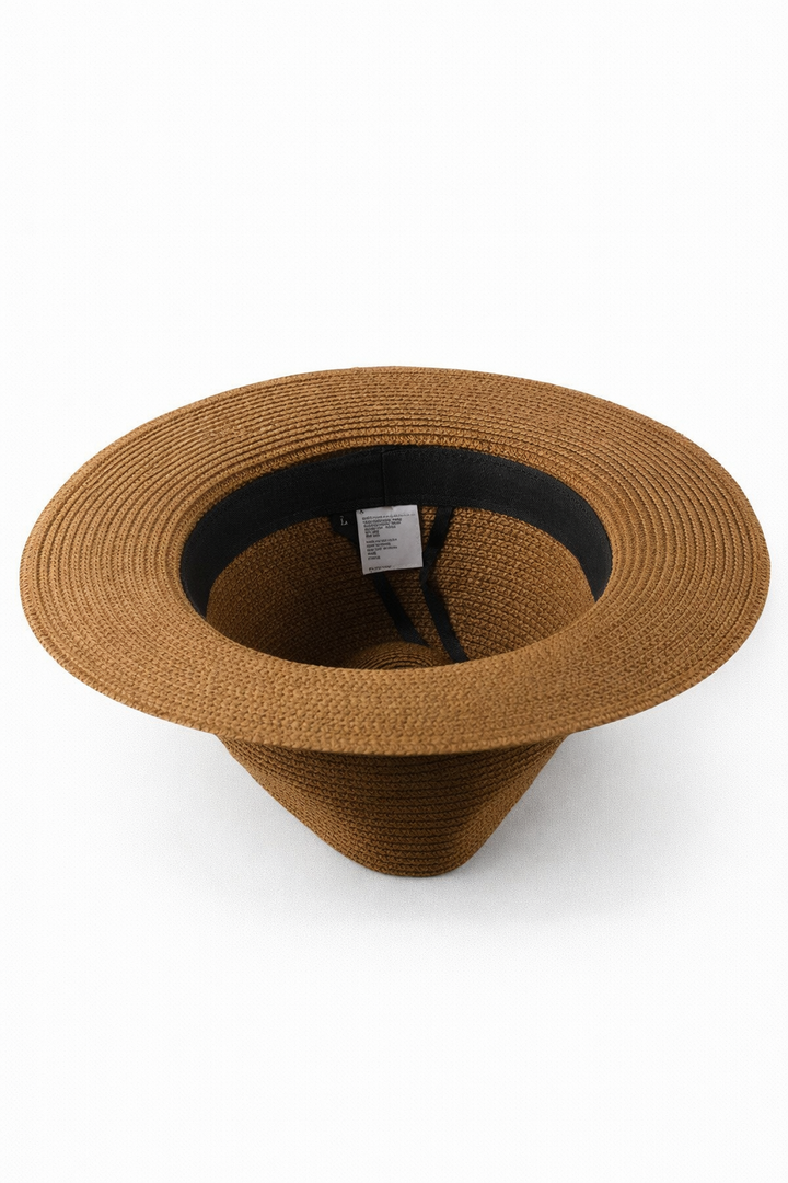 Stilvoller Panamahut, unisex, schützt Gesicht & Nacken vor Sonne, modebewusstes Accessoire.
