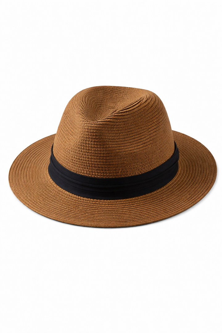 Klassischer Eleganter Panamahut für Damen & Herren, optimaler UV-Schutz & Stil.