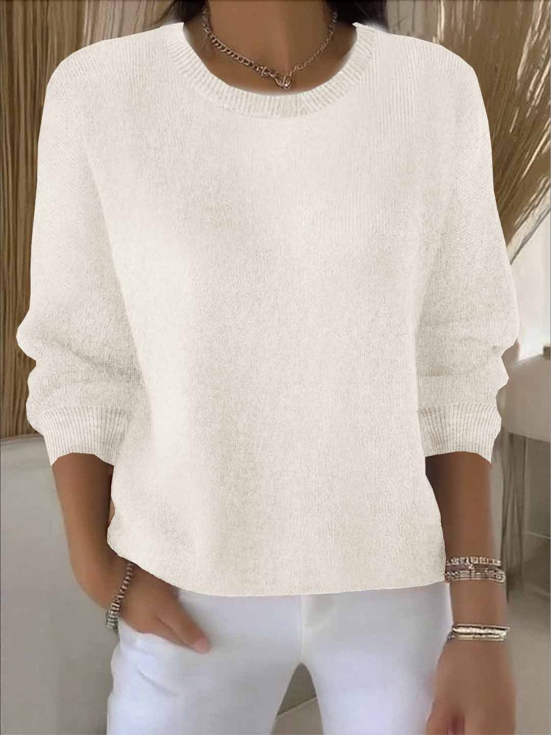 Bequemer Damen-Langarmpullover, perfektes Oberteil für Frauenmode & täglichen Komfort.