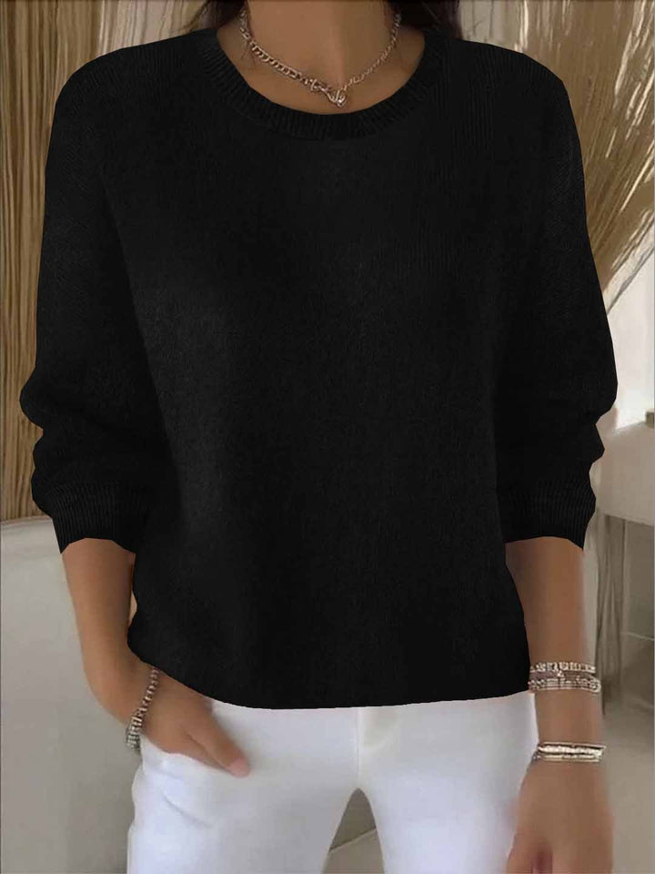 Freizeit-Damenpullover mit Langarm, bequem & chic. Ideal als Basic-Oberteil für Frauen.