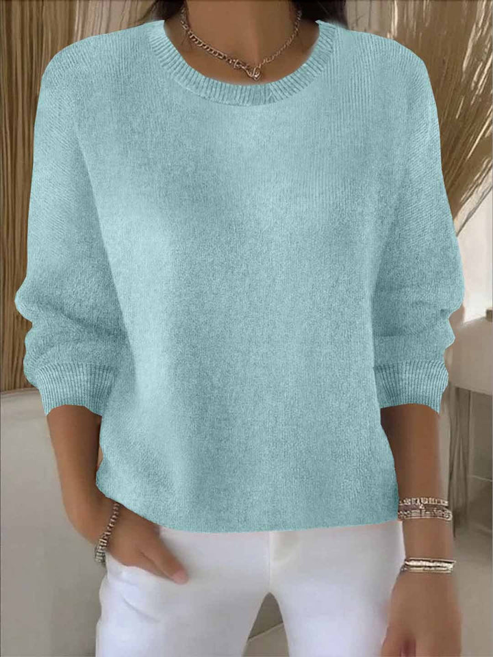 Klassischer Damen-Langarmpullover, perfekt kombinierbar & vielseitig. Für Eleganz & Komfort.
