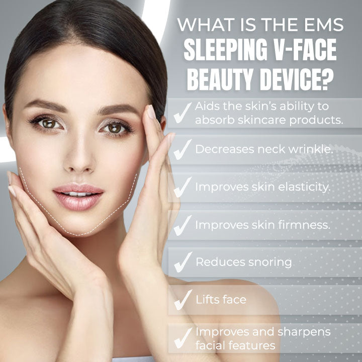 Modernes EMS Gesichtspflegegerät für effektive Hautstraffung, Konturierung & Anti-Aging.