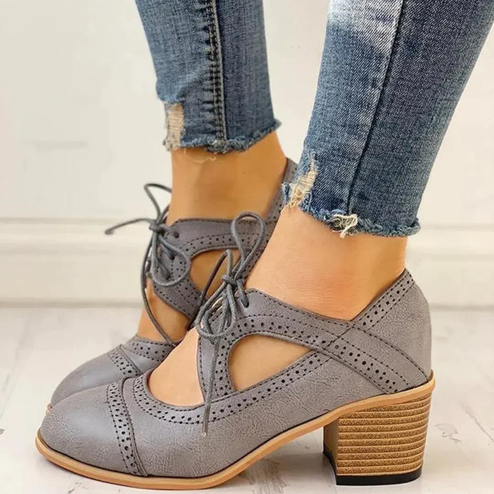 Ergonomische Damen Vintage Alltagsschuhe, rutschfest und stützend für das Fußgewölbe, in stilvollem Design.