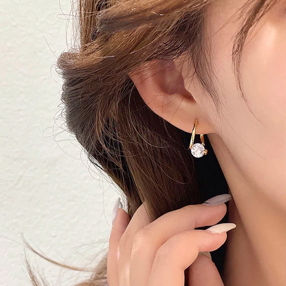 Minimalistische Germanium-Kugelohrringe, elegant & zeitlos für Damen und Herren.