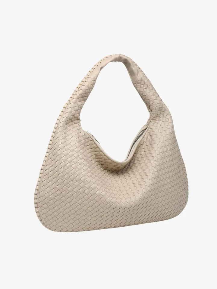 Hellbeige Damen Hobo Handtasche, geräumig und elegant, perfekte Alltags-Schultertasche für Frauen.
