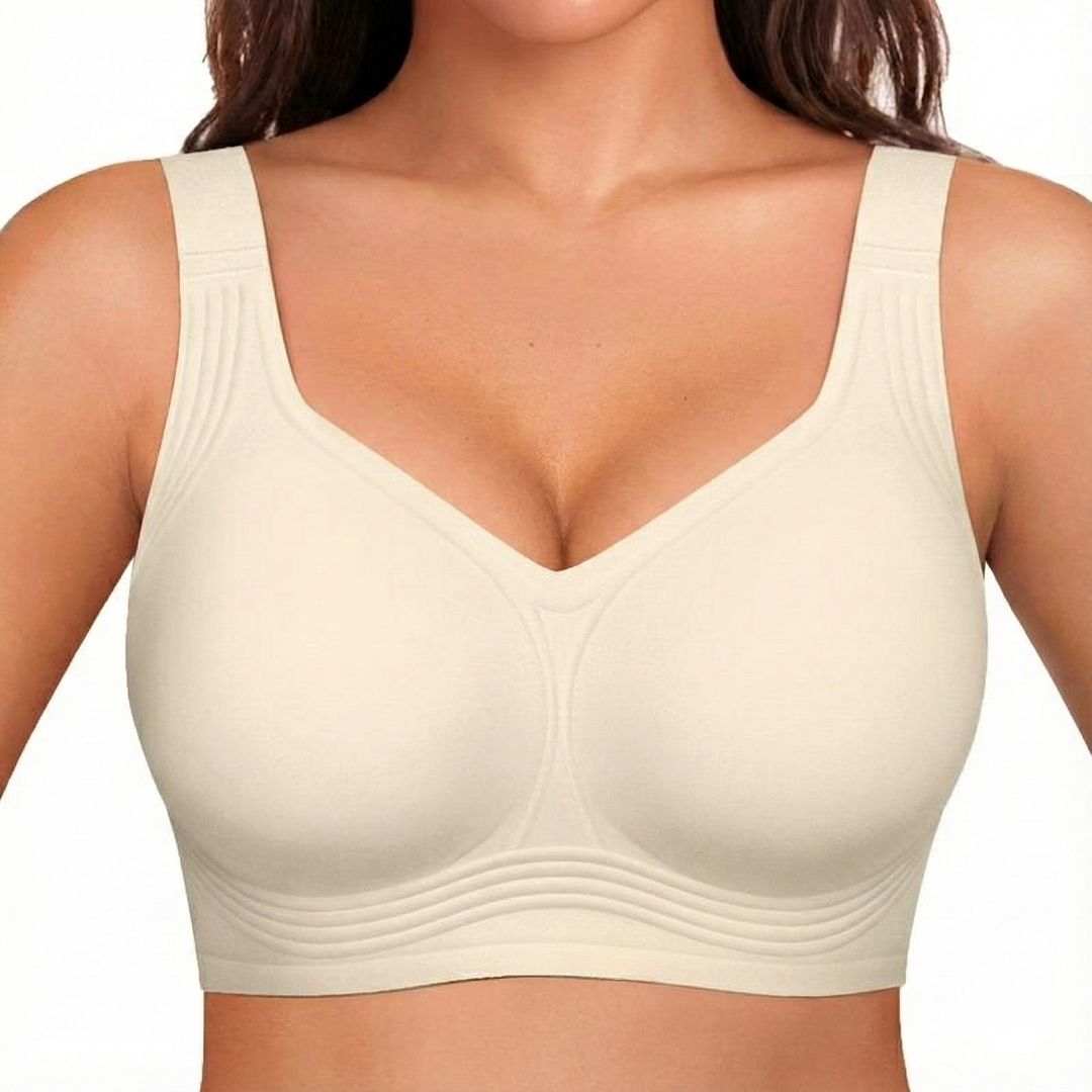 Bügelloser Damen BH mit innovativen Gelstreifen, gepolstert für höchsten Tragekomfort & eine glatte Silhouette.
