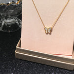 Schmetterlingshalskette Gold