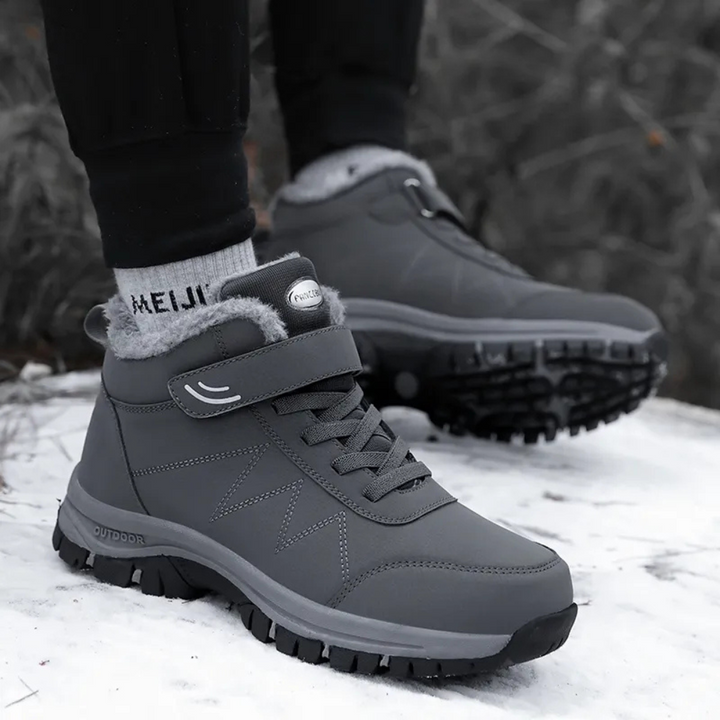 Vielseitige Unisex Herbst- & Winterstiefel, warm, rutschfest für Spaziergänge im Schnee.