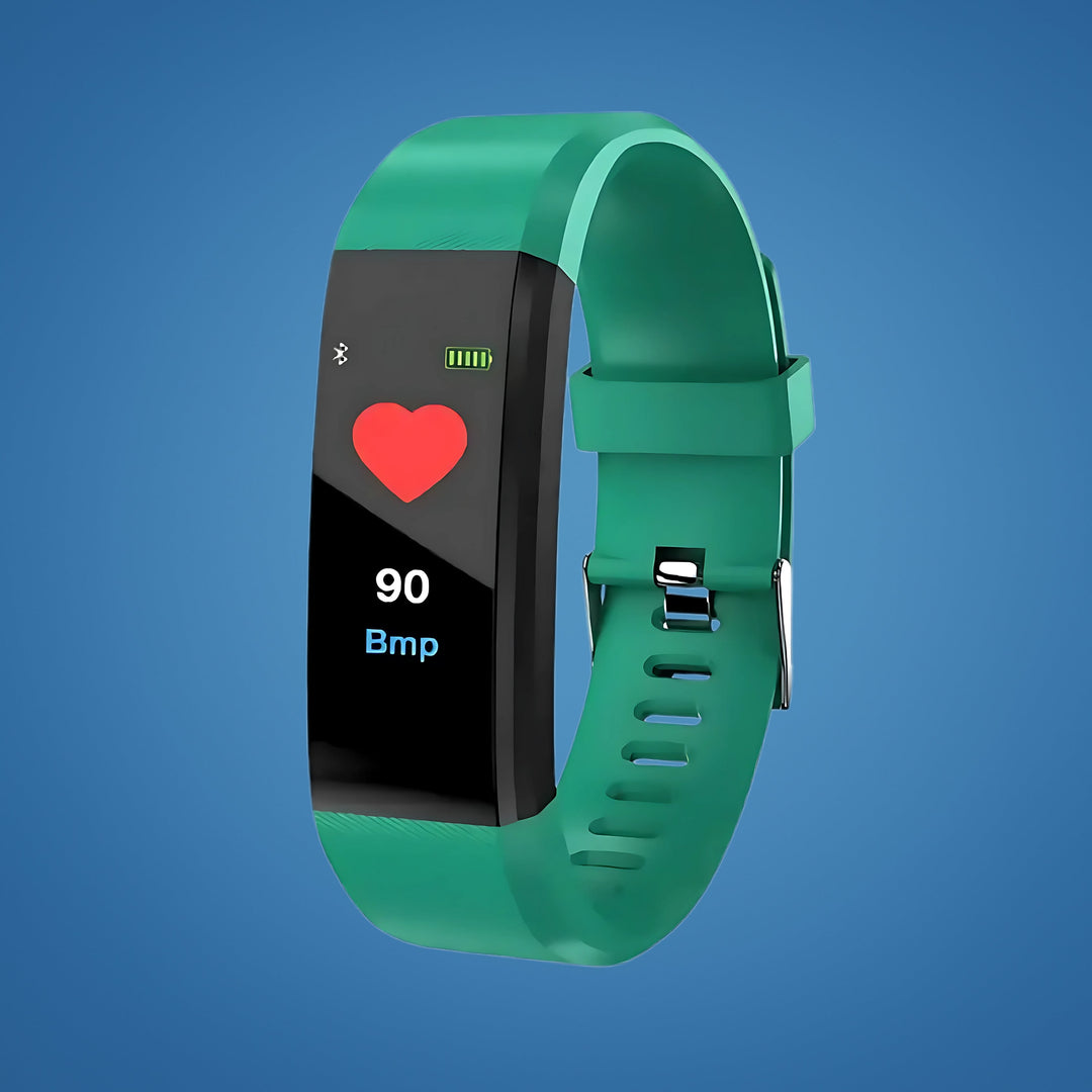 Deutliche Notruftaste der Senioren-Smartwatch; schnelle Hilfe bei Sturzerkennung oder im Notfall für ältere Menschen.