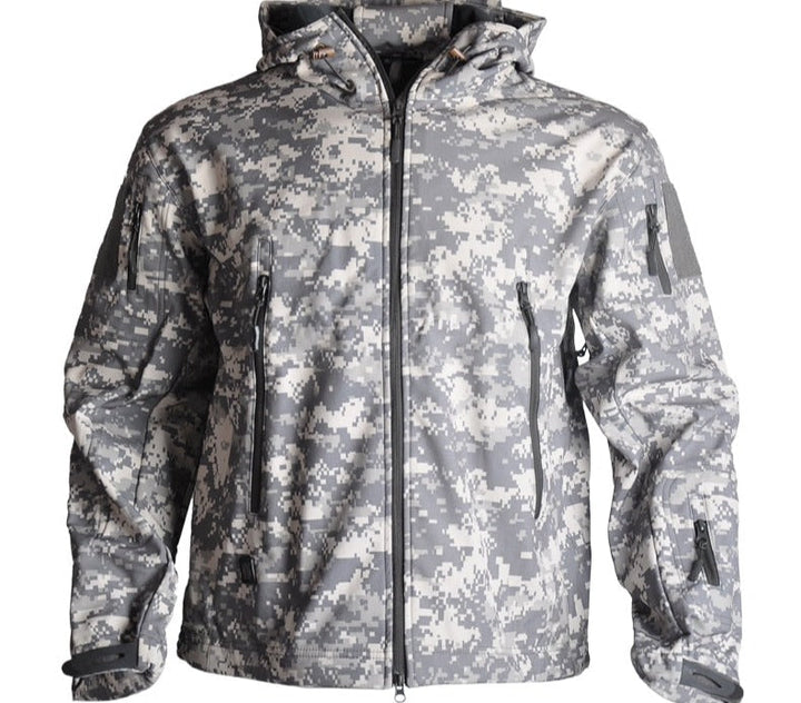 Funktionale Outdoor Herrenjacke, wasserdicht, winddicht & warm, im Militärstil, für jedes Wetter.
