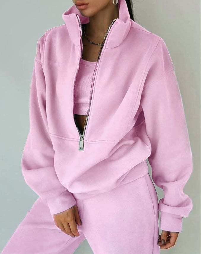 Weiches Damen Evy Lounge Set. Super bequeme Loungewear als Freizeitkleidung für entspannte Stunden.
