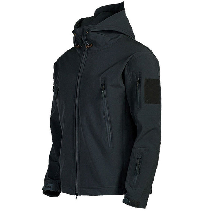 Bequeme Herren Funktionsjacke, Militärstil, winddicht, wasserdicht & wärmend, für Herbst und Winter.