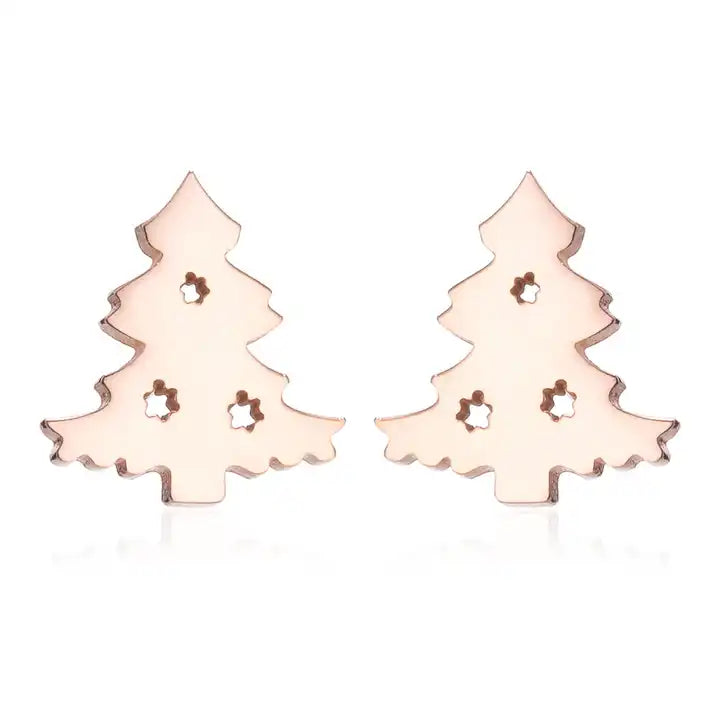Moderne 925er Silberohrstecker für Damen, festlicher Weihnachtsschmuck, perfekt als besonderes Geschenk.