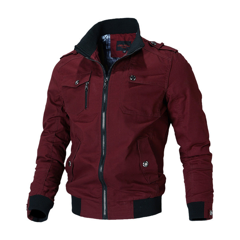 Herren Übergangsjacke, leichte Bomberjacke mit Reißverschluss, ideal für Frühling & Sommer.