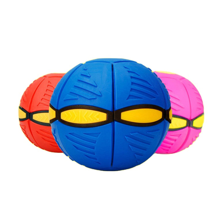 Geschenkidee Verwandlungsball: Spannendes Outdoor-Spielzeug, das sich von Scheibe in Ball verwandelt – ideal für Kinder.