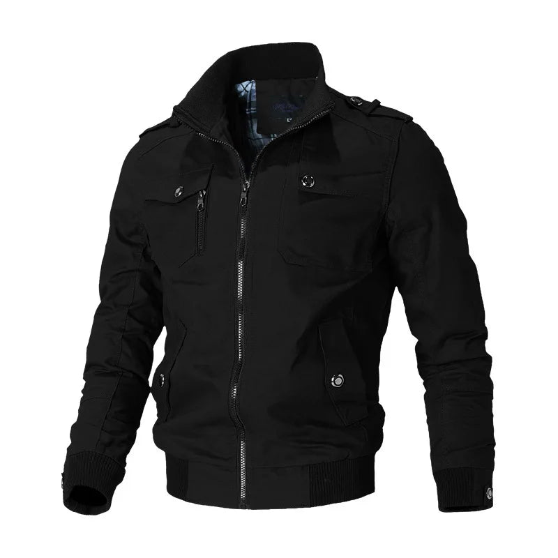 Modische Herren Windjacke, leicht und atmungsaktiv, mit Reißverschluss für Sommerabende.