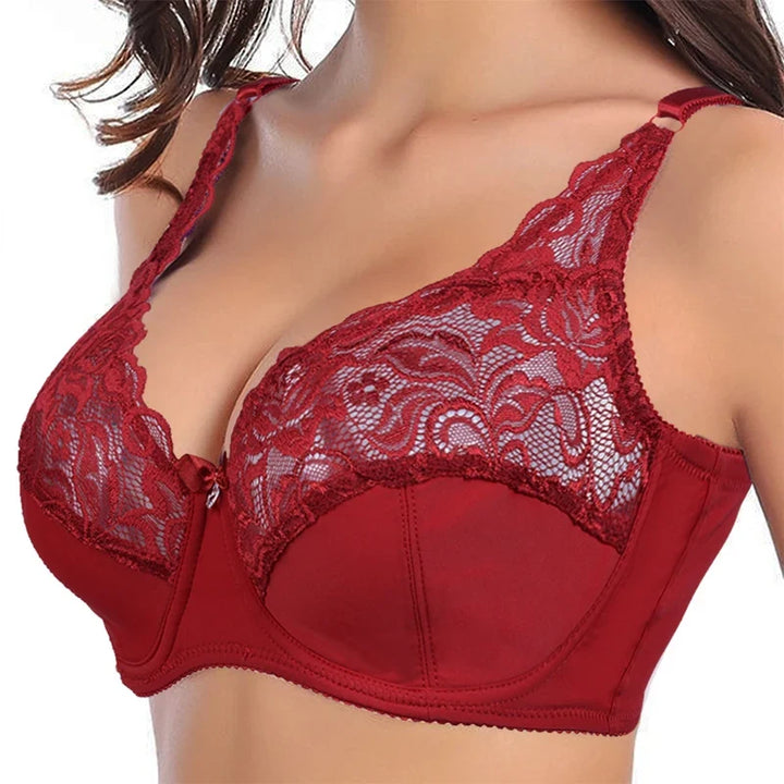 Damen Push-up-BH, der Plus Size Frauen eine atemberaubende Figur verleiht. Komfortabel und formgebend.