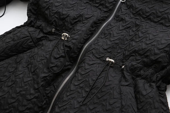 Schicker Damen Wintermantel Übergröße, Schwarz, hält warm an kalten Wintertagen.