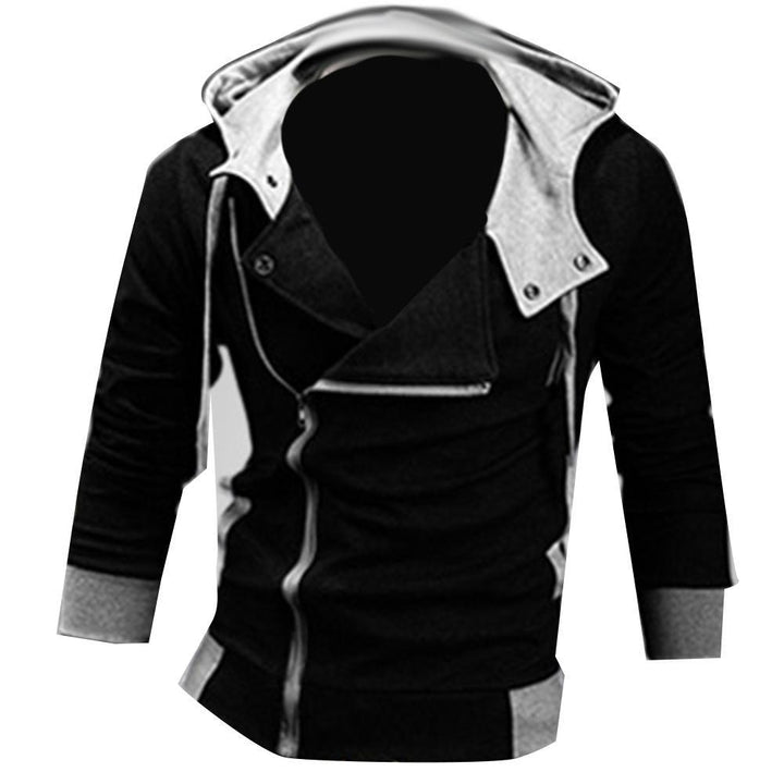 Trendige Herren-Freizeitjacke mit Kapuze, perfekte Herbstjacke für Alltag und Outdoor-Aktivitäten.