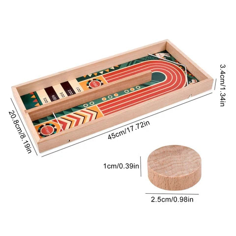 Attraktives Geschicklichkeits-Brettspiel aus Holz, perfekt als Geschenkidee für die Familie. Kompakt für Reise & Unterhaltung.