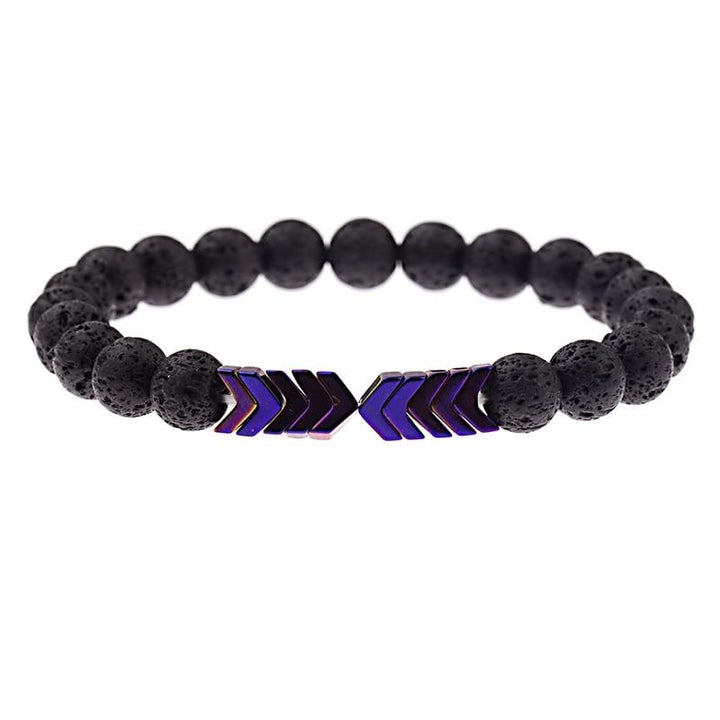 Geschenkidee: Unisex Armband aus Hämatit für Energiebalance und Anti-Stress.