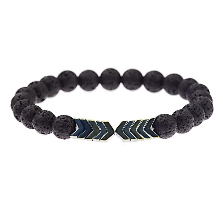 Robustes Unisex Hämatit Armband, ideal für Achtsamkeit und Stressbewältigung.