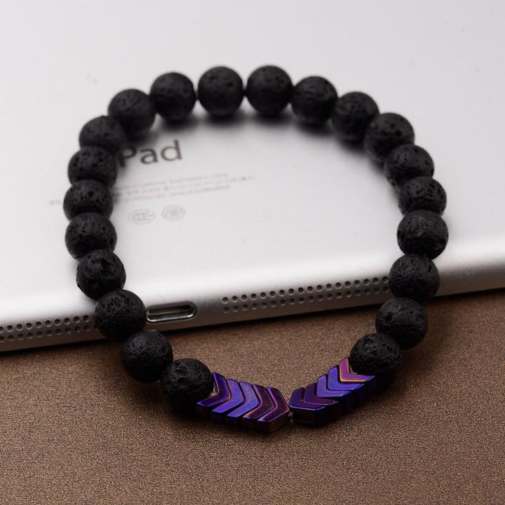 Hämatit Schmuck Armband, unisex, für Balance, Wohlbefinden & Stressreduktion.