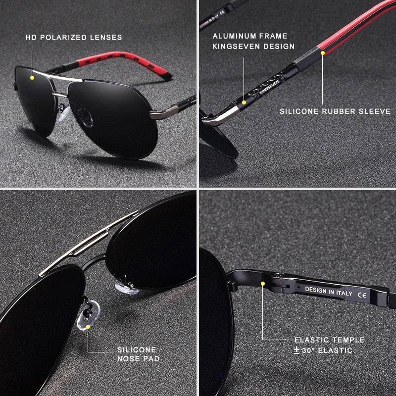 Sommerliche Herren-Aviator-Sonnenbrille, ideal für sonnige Tage & Urlaub.