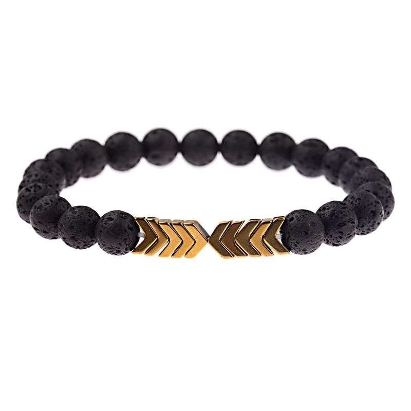 Zeitloses Unisex Hämatit Armband, unterstützt Anti-Stress und mentale Klarheit.