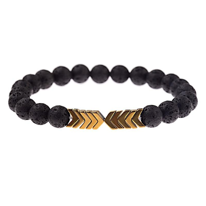 Zeitloses Unisex Hämatit Armband, unterstützt Anti-Stress und mentale Klarheit.