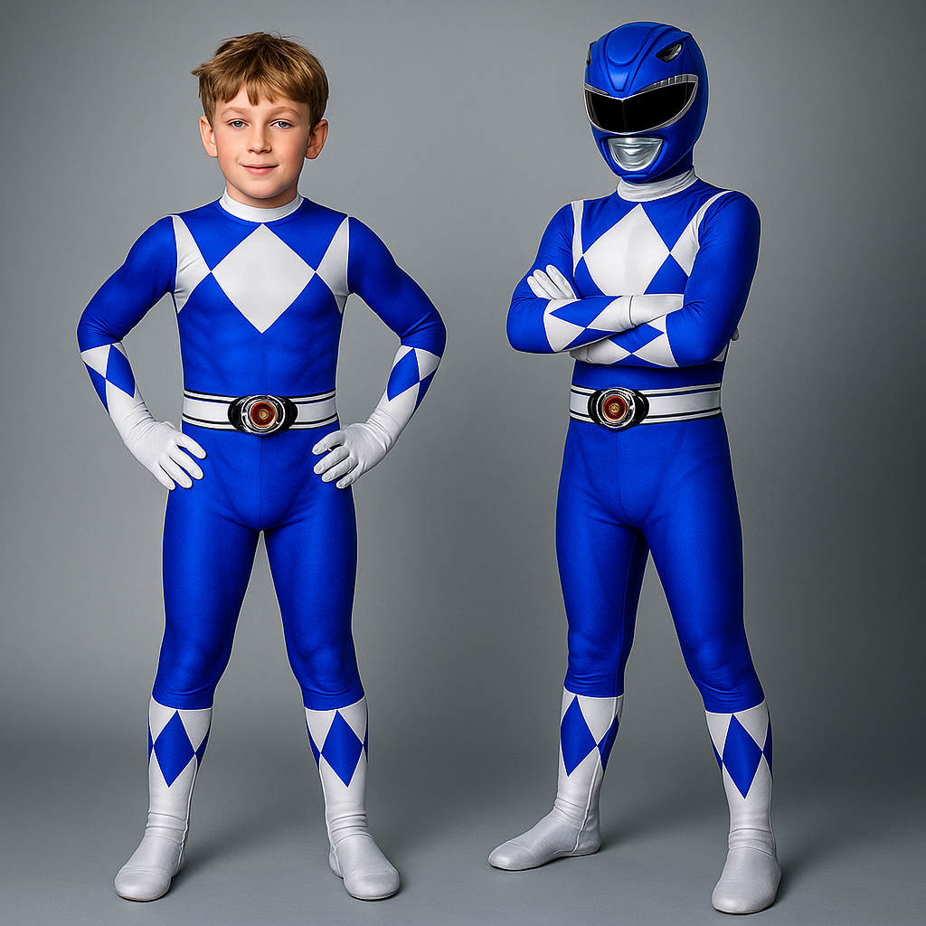 Halloween-Kinderkostüm Superheld mit Maske; ideal für Cosplay-Events, Partys & fantasievolle Rollenspiele.