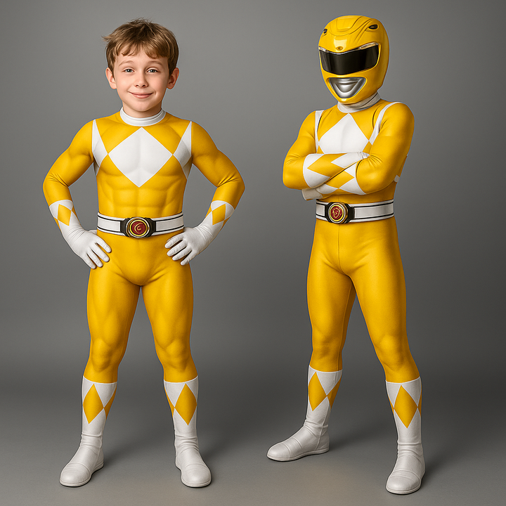 Vielseitiges Kinderkostüm Superheld, mit Maske, für Fasching, Partys oder kreatives Rollenspiel.