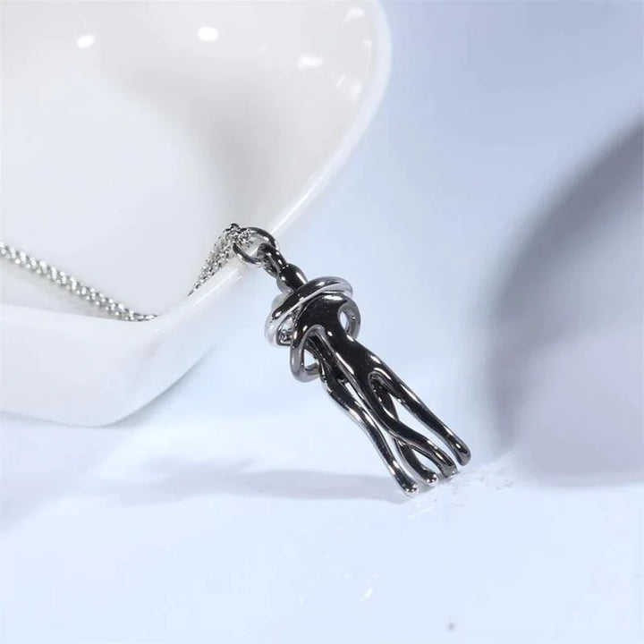 Exklusive S925 Silber Halskette für Paare. Das ideale Geschenk, das Verbundenheit & Liebe symbolisiert. Unisex.