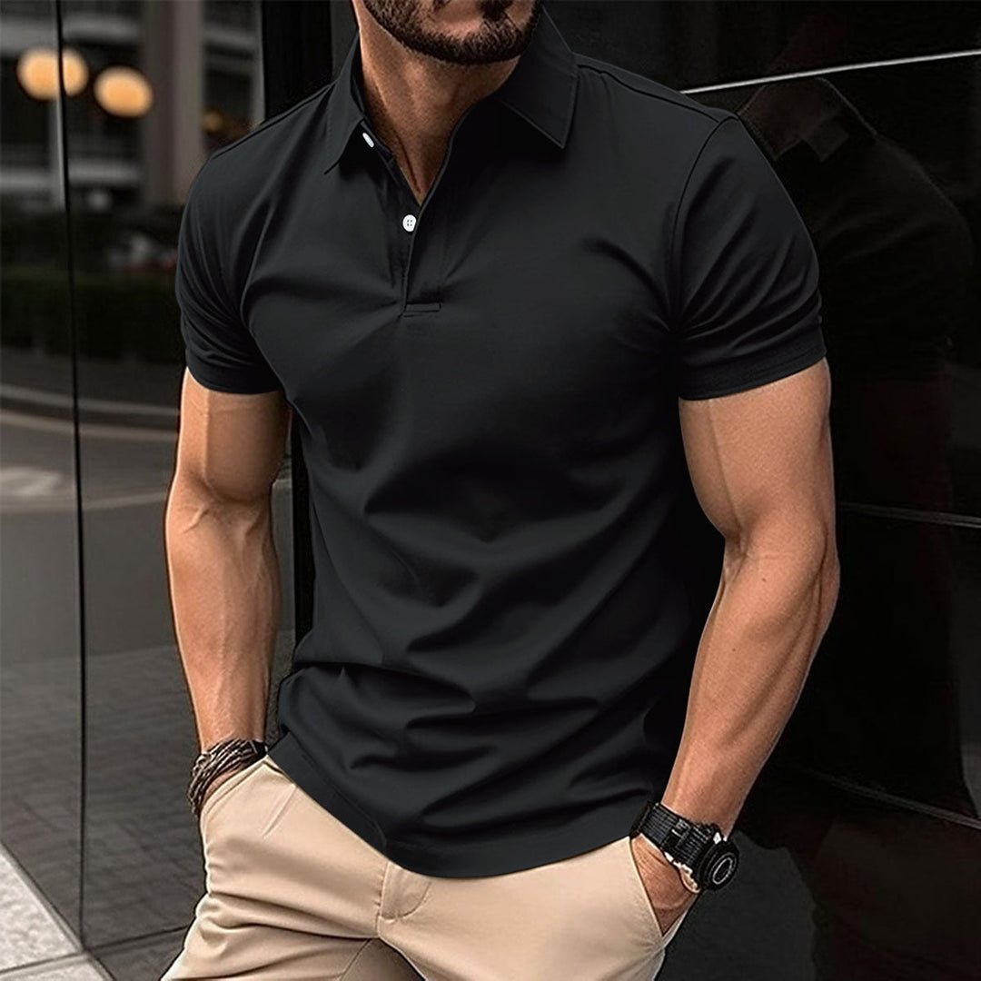Klassisches Herren Polohemd, kurzarm, atmungsaktiv & leicht, ein Must-have für moderne Herrenmode.