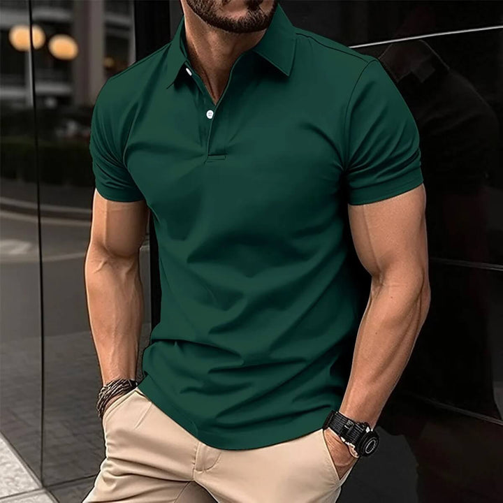 Elegantes Herren Poloshirt, leicht & atmungsaktiv, perfekt für Sommer & Freizeit.