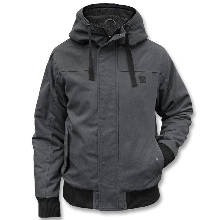 Warmer Herren Kurzmantel im sportlichen Design, perfekt als Übergangsjacke für urbane Freizeitlooks.