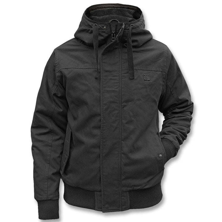 Trendige Herren Kapuzenjacke für Urban & Freizeit, warm und winddicht für den täglichen Wintereinsatz.