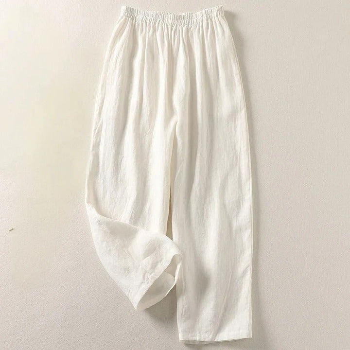 Modische Damenhose mit Elastikbund, Relaxed Fit Schnitt. Bequeme und stilvolle Komforthose für den Alltag.