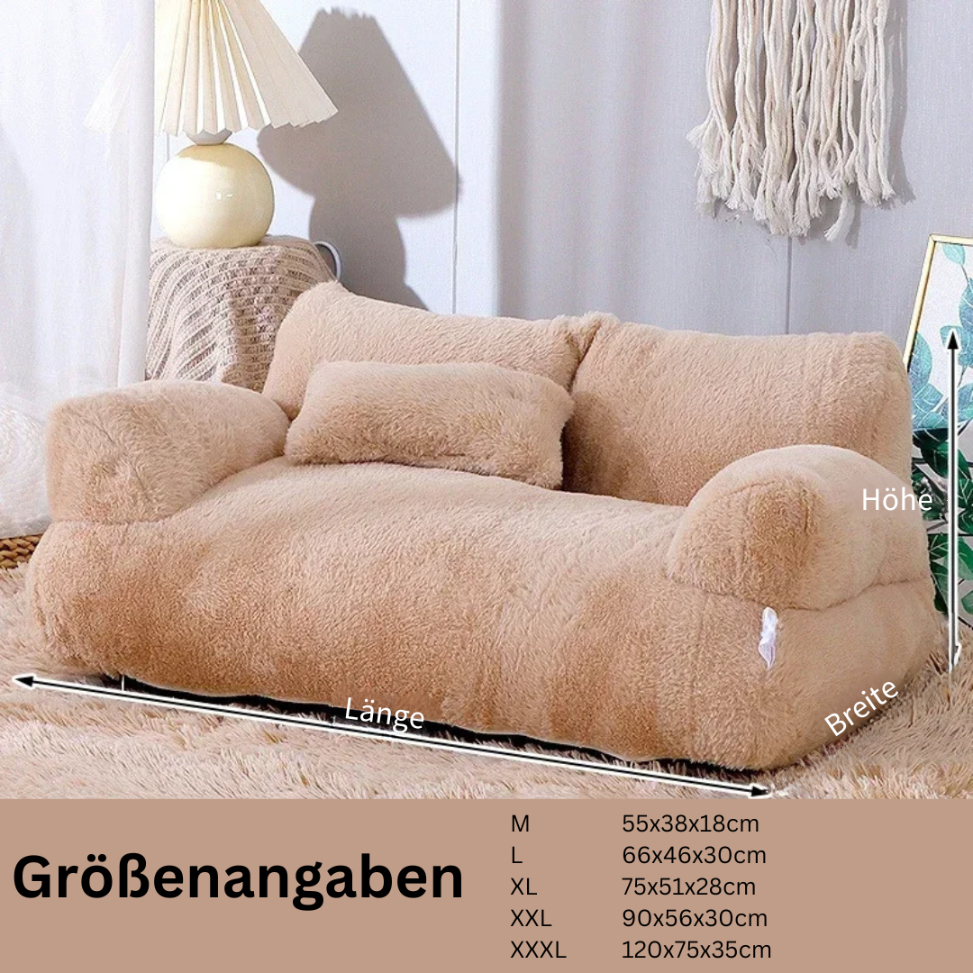 Vielseitiges Hundesofa, pflegeleicht. Waschbares Kuschelbett für Haustiere, fördert gesunden & tiefen Schlaf.