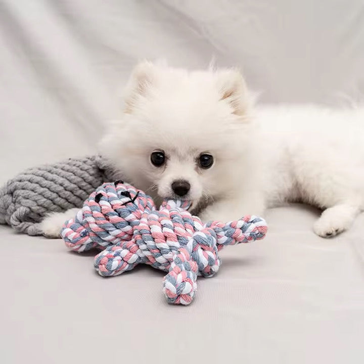 Robustes Hundespielzeug aus Plüsch für langanhaltenden Kauspaß & Zahnpflege.