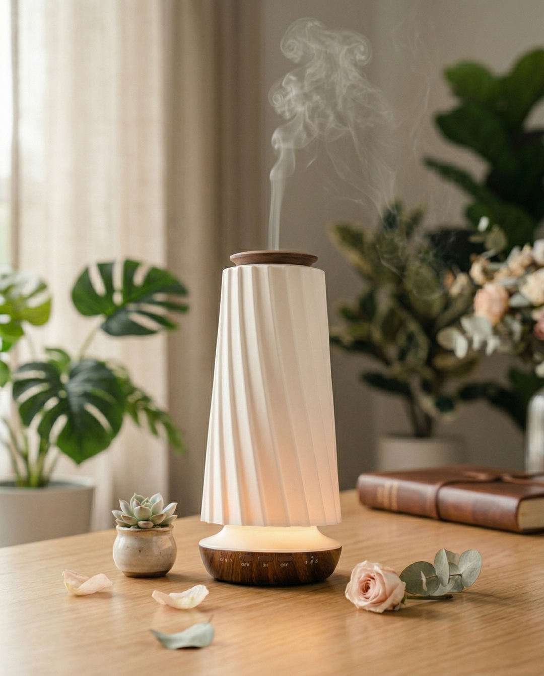 Eleganter Duftdiffusor in modernem Design, perfekt zur Raumbeduftung & für entspannendes Wellness-Ambiente.