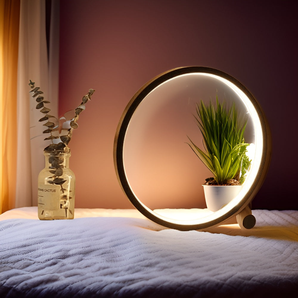 Dimmbare LED-Tischlampe mit intuitiver Touch-Steuerung. Moderne Schreibtischlampe für Ambientebeleuchtung.