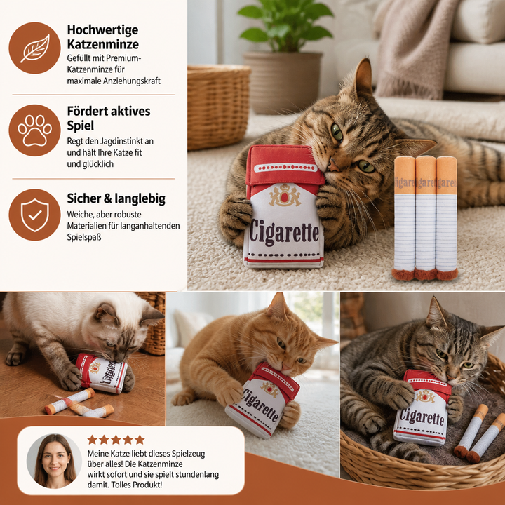 Interaktives Katzenspielzeug mit Katzenminze, weiches Spielset als Geschenk für jede Katze. Fördert Aktivität.