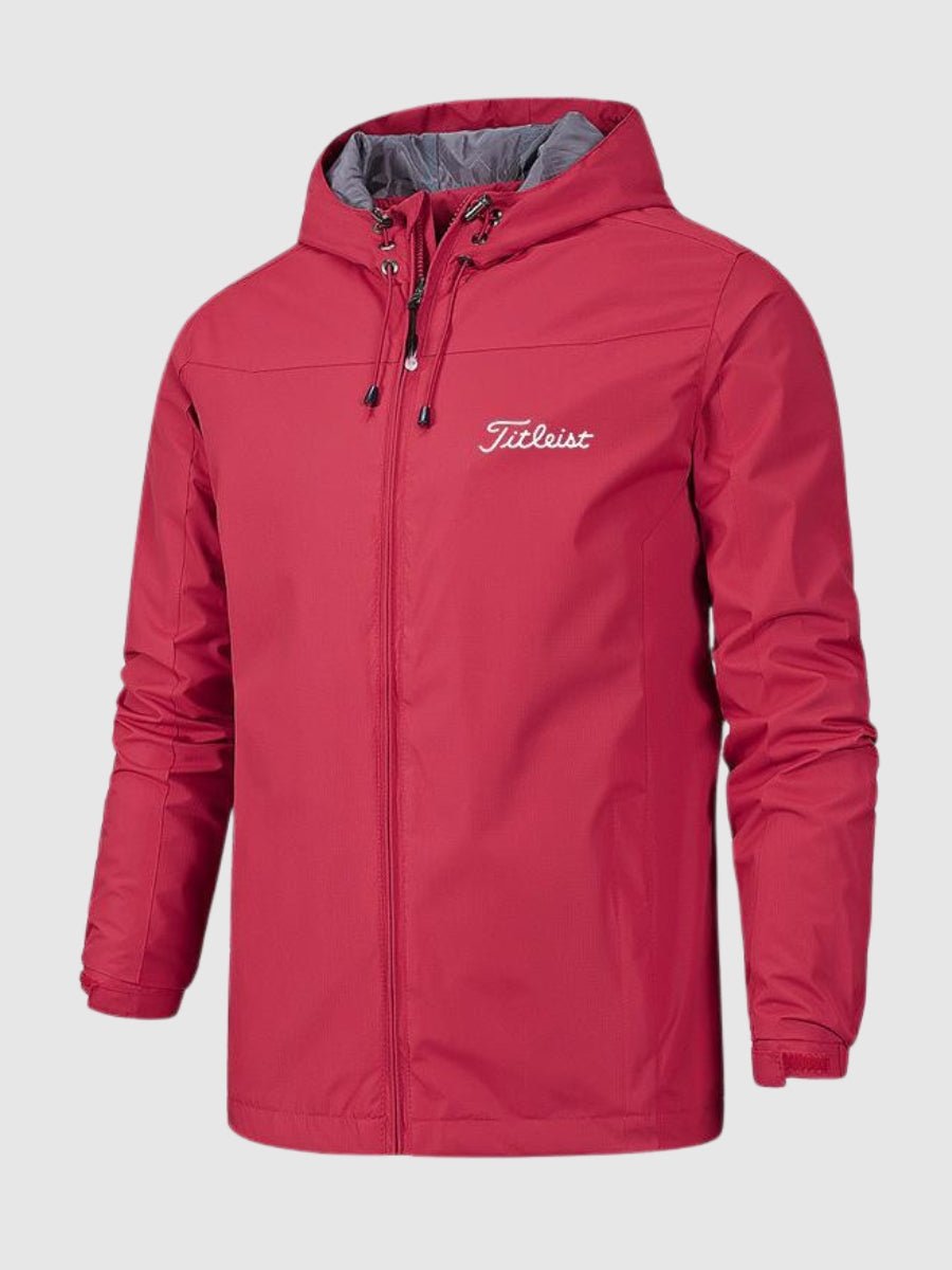 Funktionale Herren Outdoor Jacke mit Kapuze. Wind- & wasserdichte Regenjacke für zuverlässigen Wetterschutz.