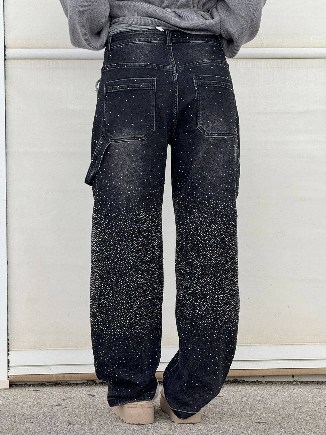 Komfortable Damen Glitzer Jeans, weiter Schnitt und lässige Passform für jeden Tag.