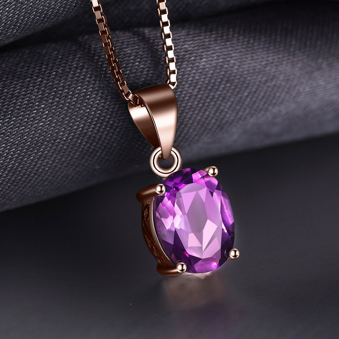 Stilvoller Oval-Anhänger für Damen mit Citrin Edelstein, aus Gelbgold. Wunderschönes Geschenk.