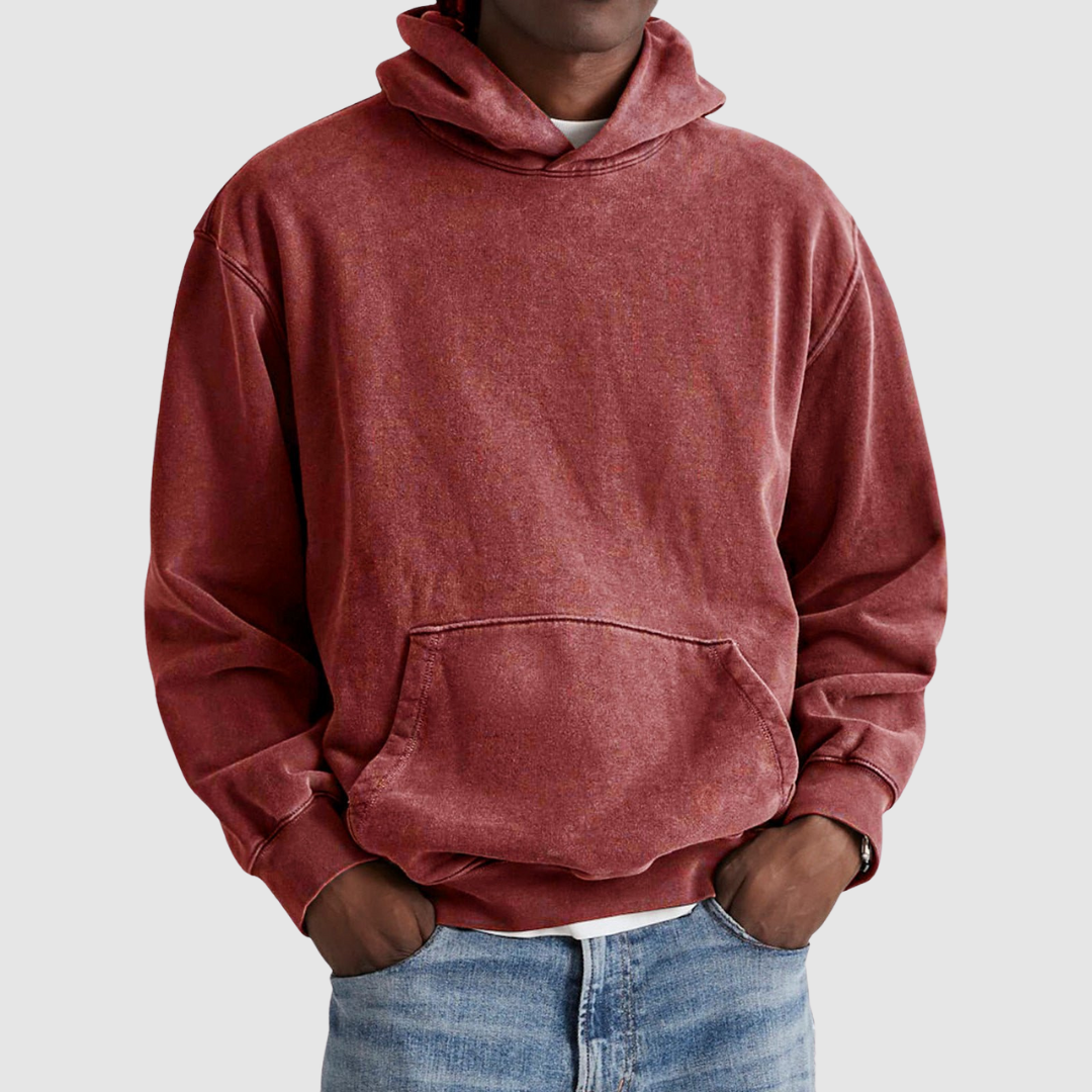 Warmer Herren Hoodie als Kapuzenjacke für Komfort & Wärme in Herbst & Winter. Perfekt für Streetwear.