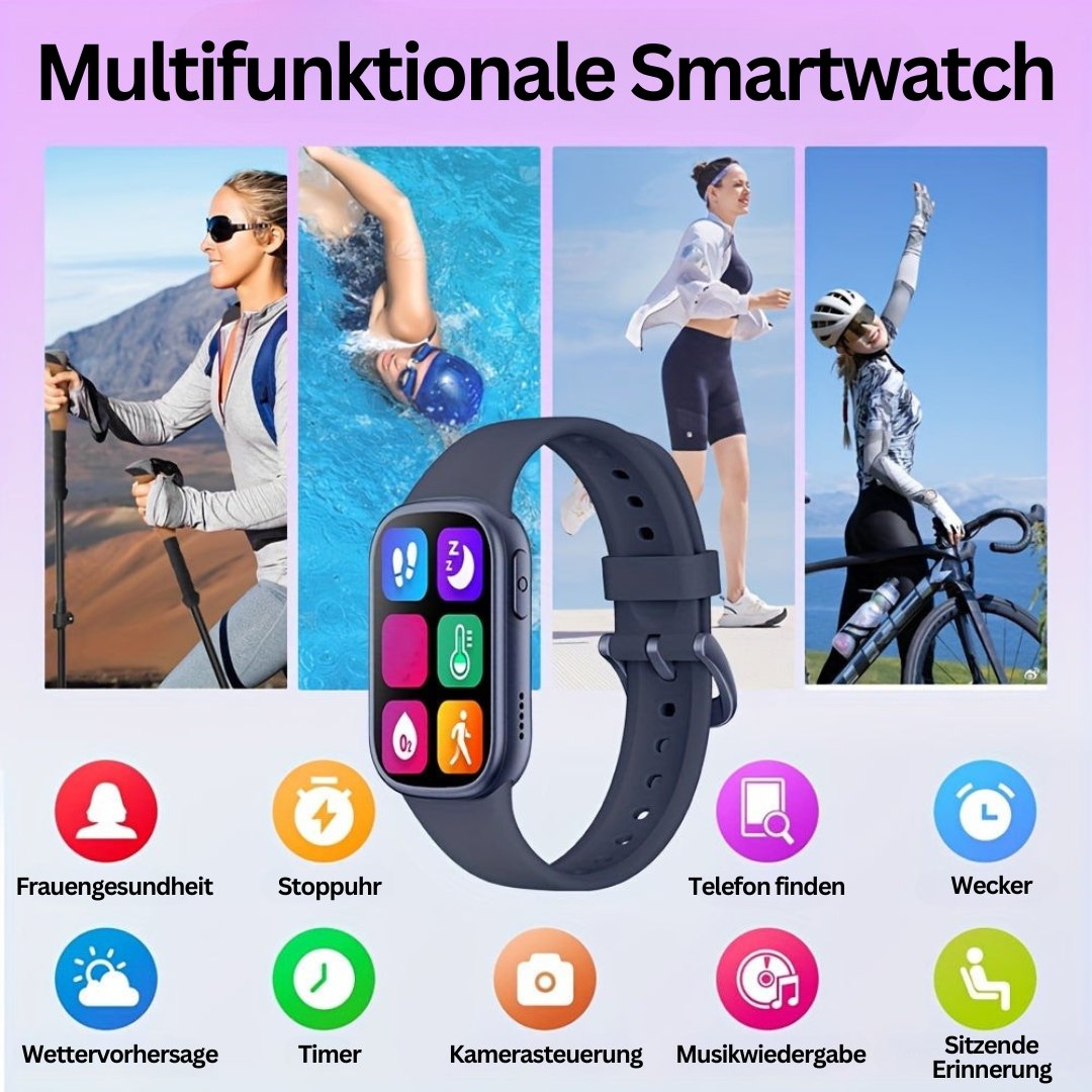 Kinder-Smartwatch mit Telefonfunktion, Aktivitätstracker & SOS-Funktion. Sicherheit & Spaß für alle Kinder.